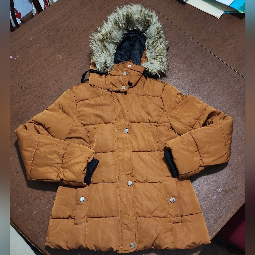 Papaya Puffer Jacket